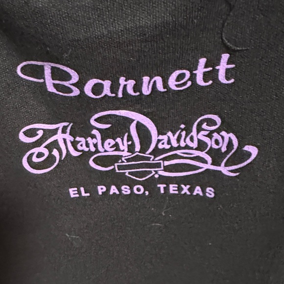Harley-Davidson Purple and Black Patterned Vest - Picture 4 of 5